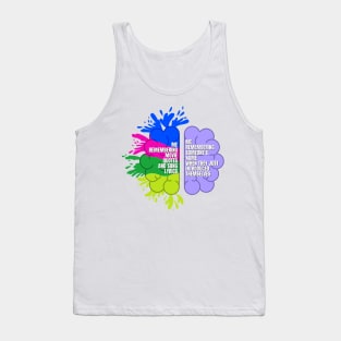 Autism Memory Issues Funny Design Perfect for Autistic People Tank Top